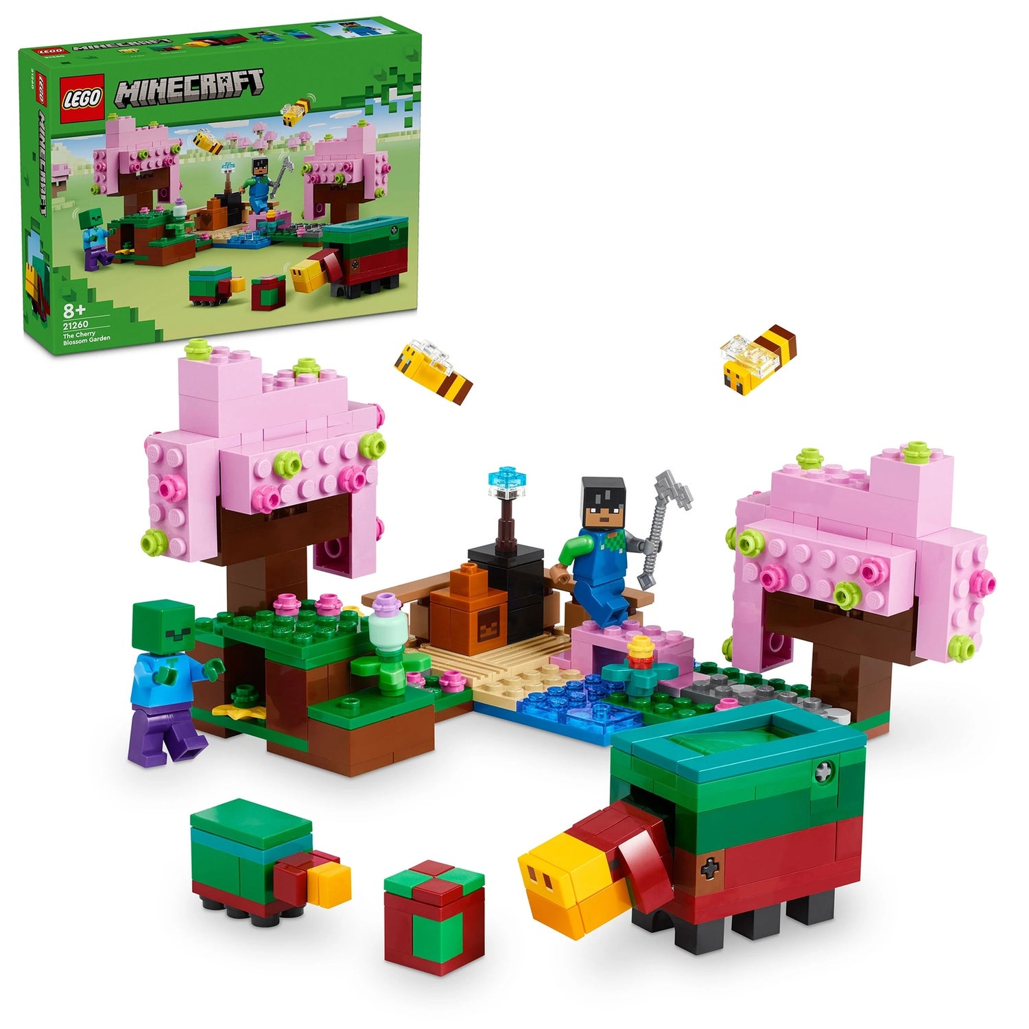 LEGO Minecraft The Cherry Blossom Garden Building Toy 21260 Toys Zavvi UK