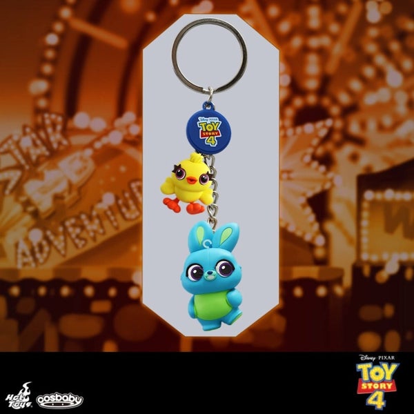 Hot Toys Cosbaby Toy Story 4 Ducky Bunny Keychain Merchandise Zavvi UK