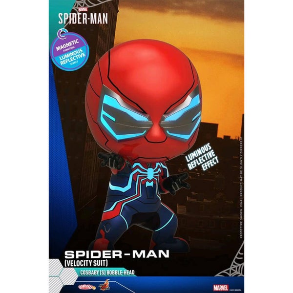 Hot Toys Cosbaby Marvel S Spider Man PS Spider Man Velocity Suit Version Figure Merchandise