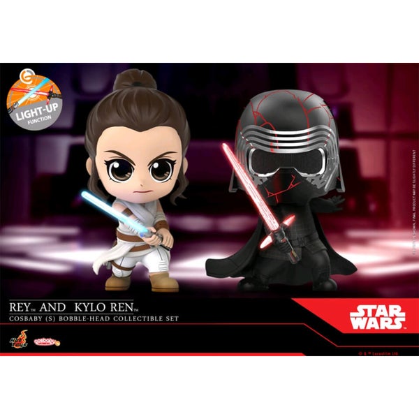 Hot Toys Cosbaby Star Wars Rise Of Skywalker Size S Rey Kylo Ren Set Of Merchandise