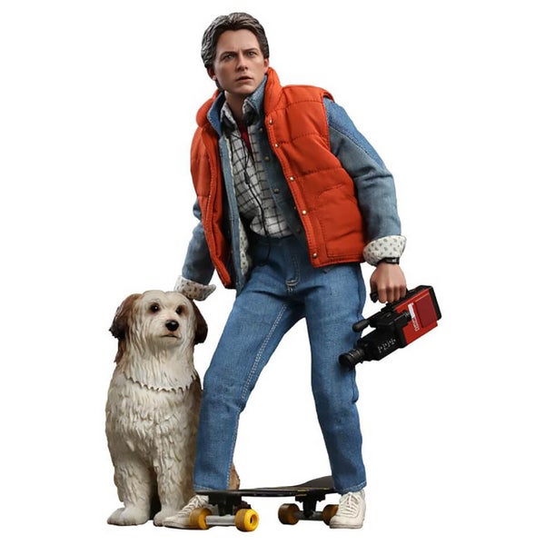 Hot Toys Back To The Future Movie Masterpiece Action Figures Marty Mcfly Einstein