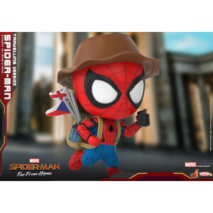 Hot Toys Cosbaby Marvel Spider Man Far From Home Spider Man Travelling Version Figure