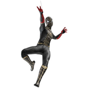 Hot Toys Spider Man No Way Home Movie Masterpiece Action Figure Spider Man Black Gold