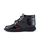 Youth Unisex Kick Hi Patent Leather Black - 3 Youth Unisex Kick Hi Patent Leather Black - 3