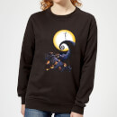 Disney The Nightmare Before Christmas Jack Skellington Pumpkin King Colour Women's Black Sweatshirt