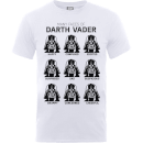 Star Wars Many Faces Of Darth Vader T-Shirt - White