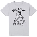 DC Comics Superman Check Out My Profile T-Shirt - White