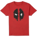 Marvel Deadpool Splat Face T-Shirt - Red