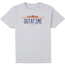 Back To The Future Outatime Plate T-Shirt - White Back To The Future Outatime Plate T-Shirt - White