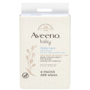 Aveeno Baby Daily Care Baby Wipes (4 x 72 våtservietter)