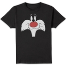 Looney Tunes Sylvester Big Face Men's T-Shirt - Black Looney Tunes Sylvester Big Face Men's T-Shirt - Black