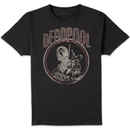 Marvel Deadpool Vintage Circle Men's T-Shirt - Black
