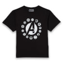 Avengers Team Logo Men's T-Shirt - Black