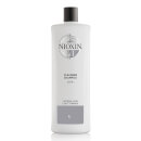 NIOXIN Champú Limpiador Sistema 1 de 3 partes para cabellos naturales con poco espesor 1000ml