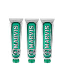 Marvis Classic Strong Mint Toothpaste Bundle (3 x 85 ml)