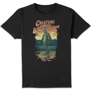 Universal Monsters Creature From The Black Lagoon Illustrated Men's T-Shirt - Black Universal Monsters Creature From The Black Lagoon Illustrated Men's T-Shirt - Black