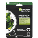 Garnier Charcoal and Algae Purifying and Hydrating Face Sheet Mask for Enlarged Pores maska do twarzy 28 g