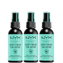 Набор фиксирующий спреев для макияжа NYX Professional Makeup Dewy Setting Spray, 3 шт