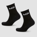 Мъжки спортни чорапи Essentials на MP - черни (2 в пакет) - UK 9-12