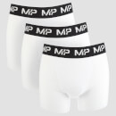 MP Men's Boxer -bokserit - Valkoinen (3 kpl:n pakkaus) - XS