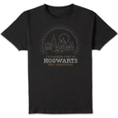 Harry Potter I'd Rather Stay At Hogwarts Men's Christmas T-Shirt - Black