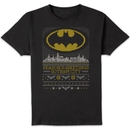 DC Seasons Greetings From Gotham Men's Christmas T-Shirt - Black DC Seasons Greetings From Gotham Men's Christmas T-Shirt - Black