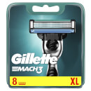 Gillette Mach 3 Razor Blades Refill, 8 Pack