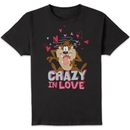 Looney Tunes Crazy In Love Taz Men's T-Shirt - Black Looney Tunes Crazy In Love Taz Men's T-Shirt - Black