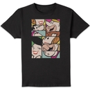 The Flintstones Cartoon Squares Men's T-Shirt - Black