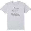 Courage The Cowardly Dog Outline Men's T-Shirt - White Courage The Cowardly Dog Outline Men's T-Shirt - White