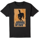 Johnny Bravo Fire Men's T-Shirt - Black