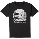 Courage The Cowardly Dog Spotlight Men's T-Shirt - Black Courage The Cowardly Dog Spotlight Men's T-Shirt - Black