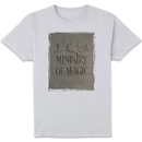 Harry Potter Ministry Of Magic Men's T-Shirt - White Harry Potter Ministry Of Magic Men's T-Shirt - White