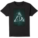 Harry Potter Hallows Painted Men's T-Shirt - Black
