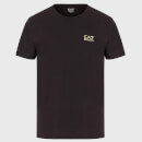 EA7 Men's Core Identity T-Shirt - Black/Gold - L