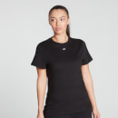 여성용 에센셜 티셔츠 - 블랙 - XS