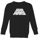 Star Wars The Rise Of Skywalker Trooper Filled Logo Kids' Sweatshirt - Black