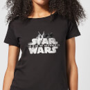 Star Wars The Rise Of Skywalker Rey + Kylo Battle Women's T-Shirt - Black