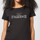 Frozen 2 Title Silver Women's T-Shirt - Black