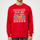 Wonder Woman 'Sleigh All Day Christmas Jumper - Red