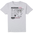 Gremlins Mogwai Instructional Men's T-Shirt - White Gremlins Mogwai Instructional Men's T-Shirt - White