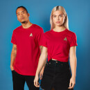 Embroidered Operations Badge Star Trek T-shirt - Red