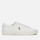 Polo Ralph Lauren Men's Longwood Leather Low Top Trainers - White/White - UK 7