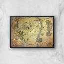 Lord Of The Rings Map Giclee Art Print