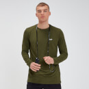 T-shirt Performance Long Sleeve MP - Verde militare/Nero - XS