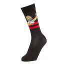 Men's Simpsons Homer Beer Socks - Black