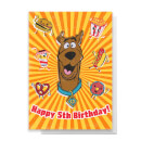 Scooby Doo 5th Birthday Greetings Card Scooby Doo 5th Birthday Greetings Card