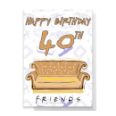 Friends Birthday 40th Greetings Card