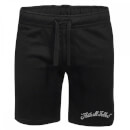 Looney Tunes That's All Folks Embroidered Unisex Jogger Shorts - Black