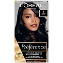 L'Oréal Paris Préférence Infinia Hair Dye - 1 Napoli Black